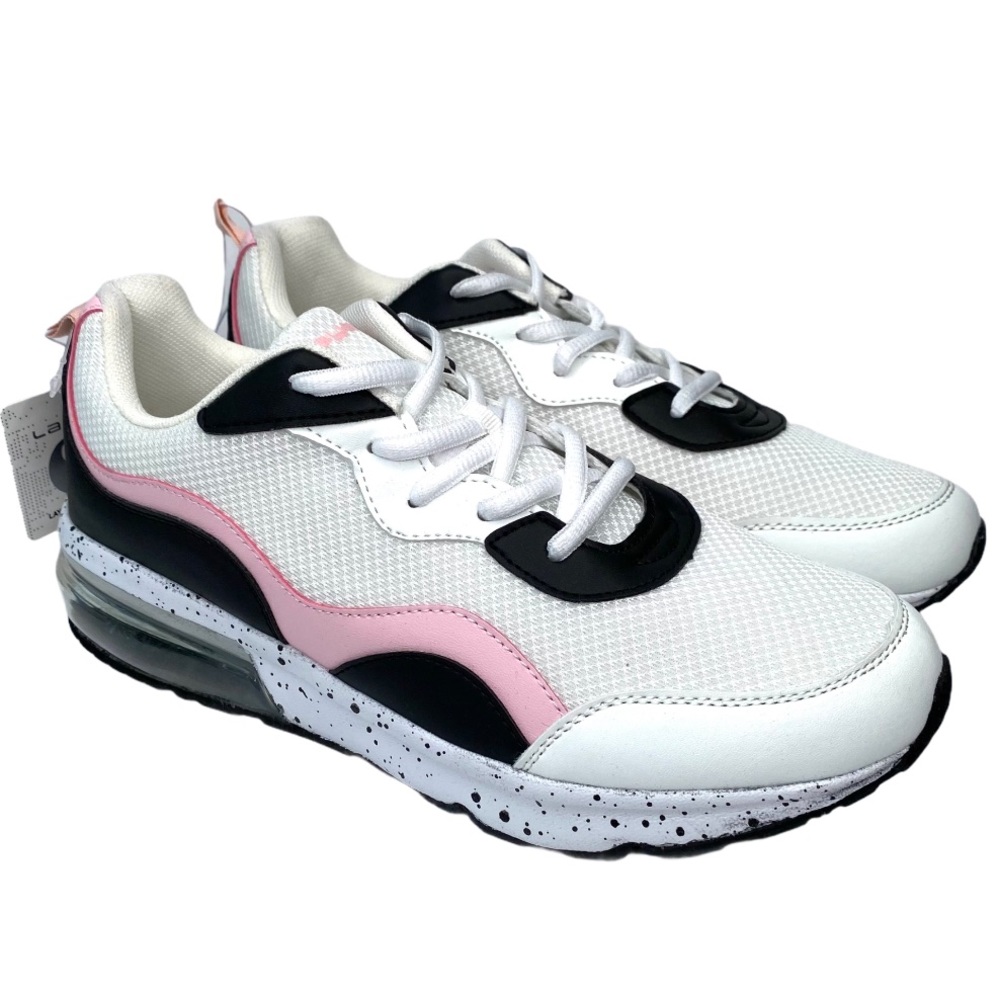 LAYER 8 FLOW Black/ Speck Pink Sneakers Size 9 NEW
